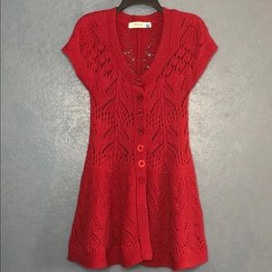 Anthropologie Sparrow Pointelle Cardigan sz S